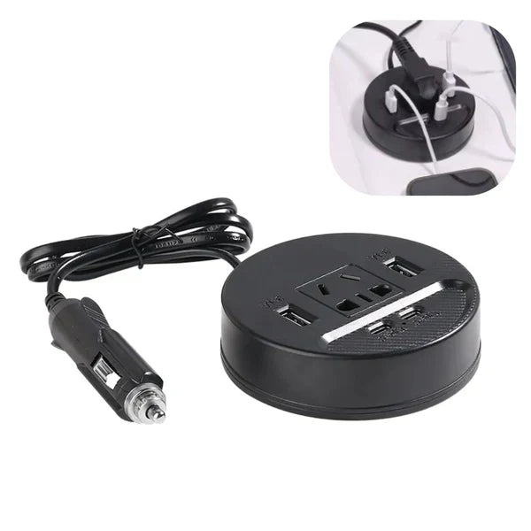 Inversor de Corriente 12V/24V a 220V — 150W (Potencia Real, Alta Eficiencia)