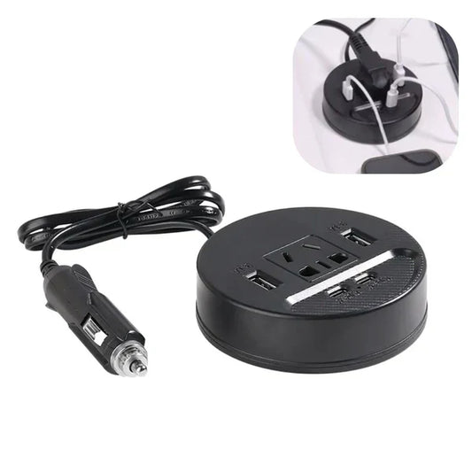 Inversor de Corriente 12V/24V a 220V — 150W (Potencia Real, Alta Eficiencia)